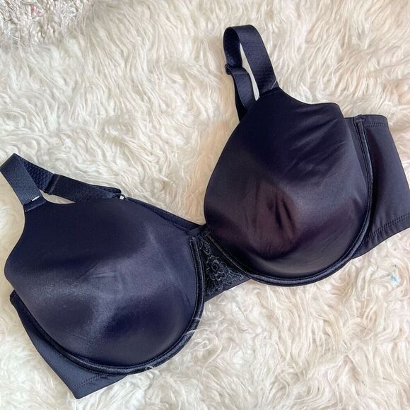 VANITY FAIR Black Beauty Back Full Figure Underwire Bra 42D - Picture 4 of 4
